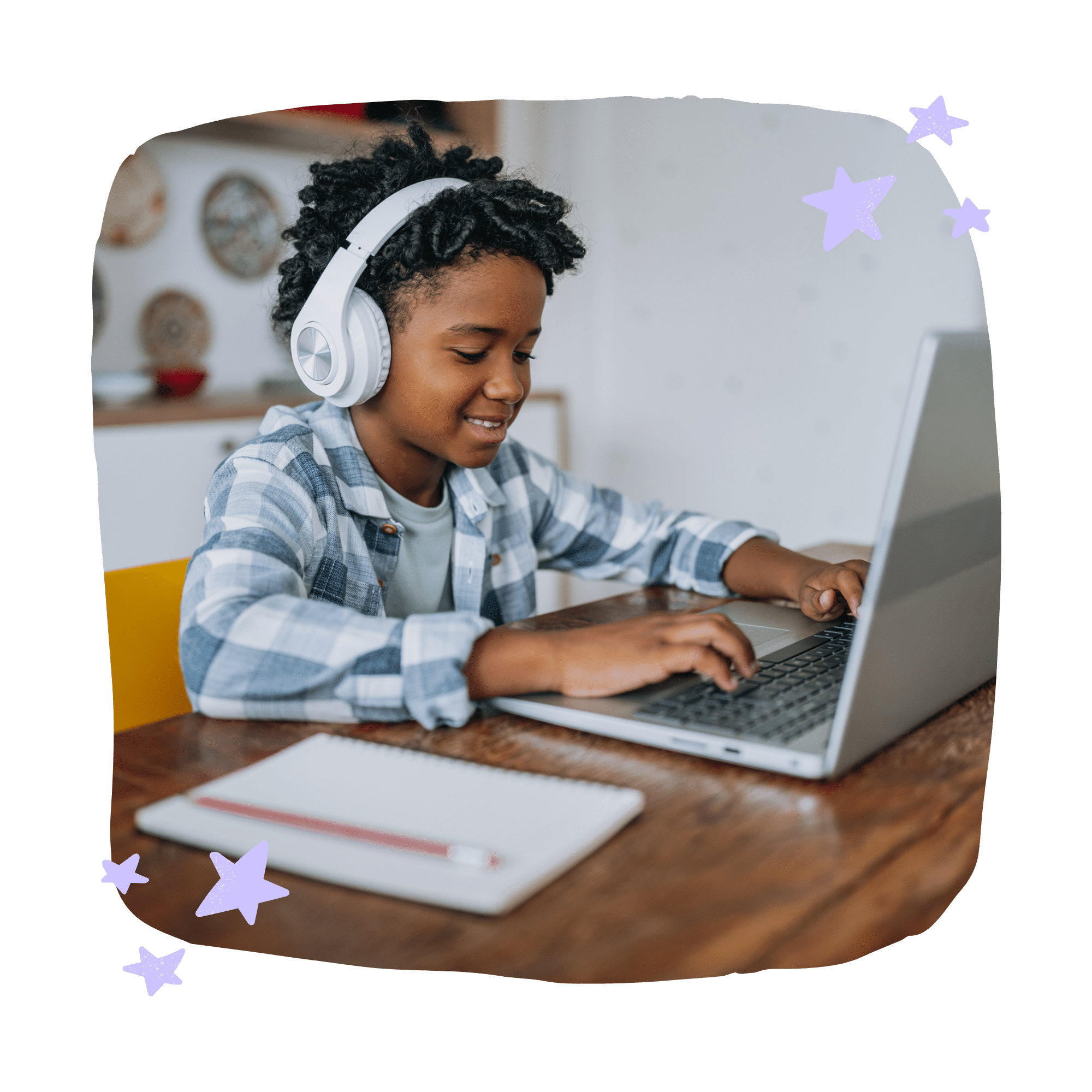 Student receiving foundation tutoring online