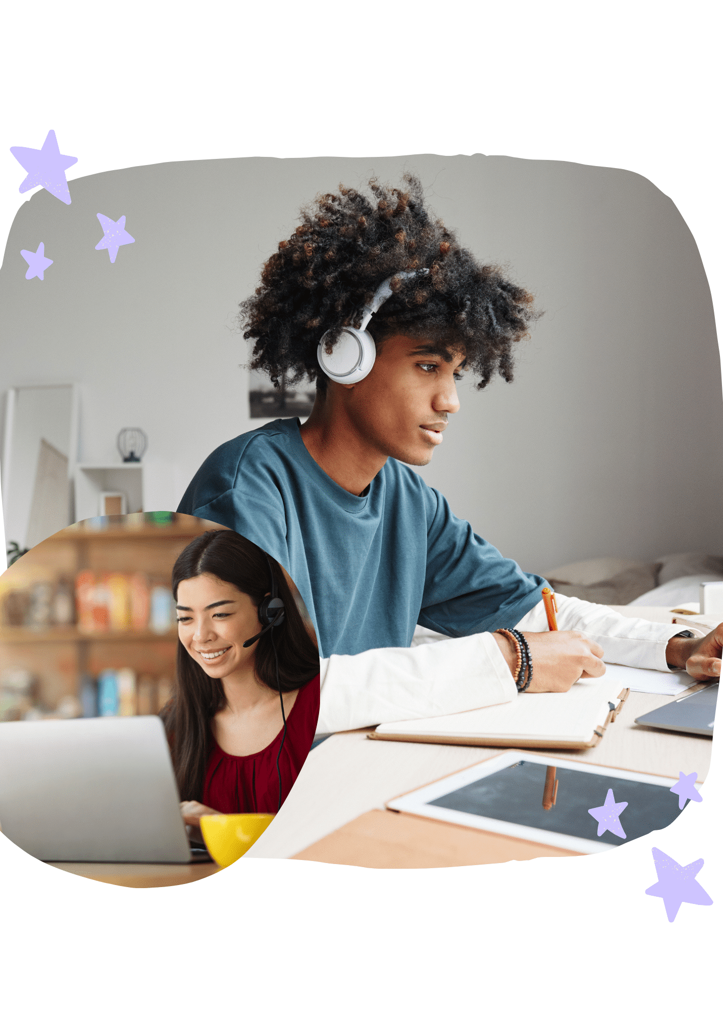 Year 12 maths methods student getting tutored online