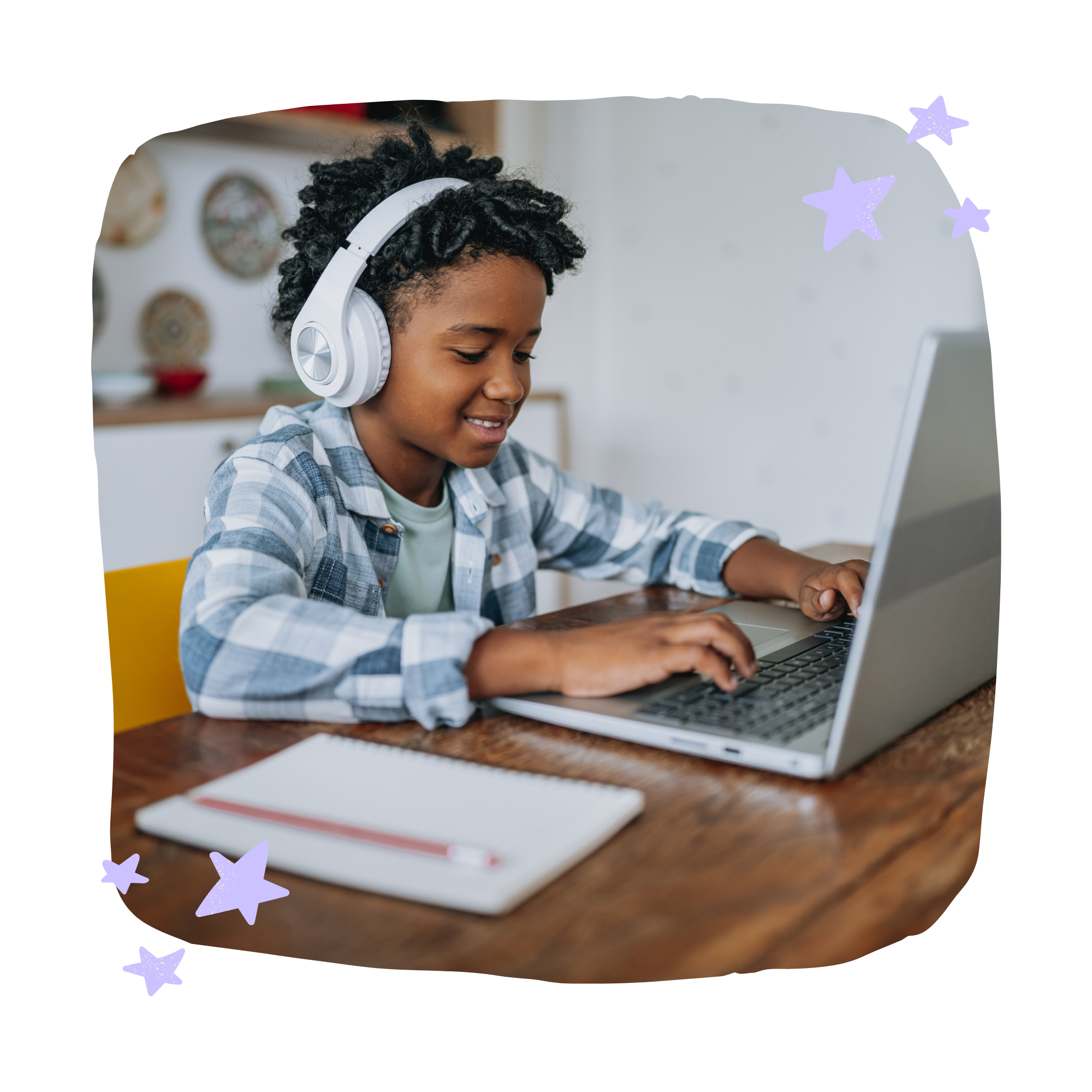 Student receiving year 3 tutoring online